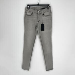 Black Orchid Denim NEW Gray Black Jewel Mid Rise Jegging Jeans Sz 27 Stretch
